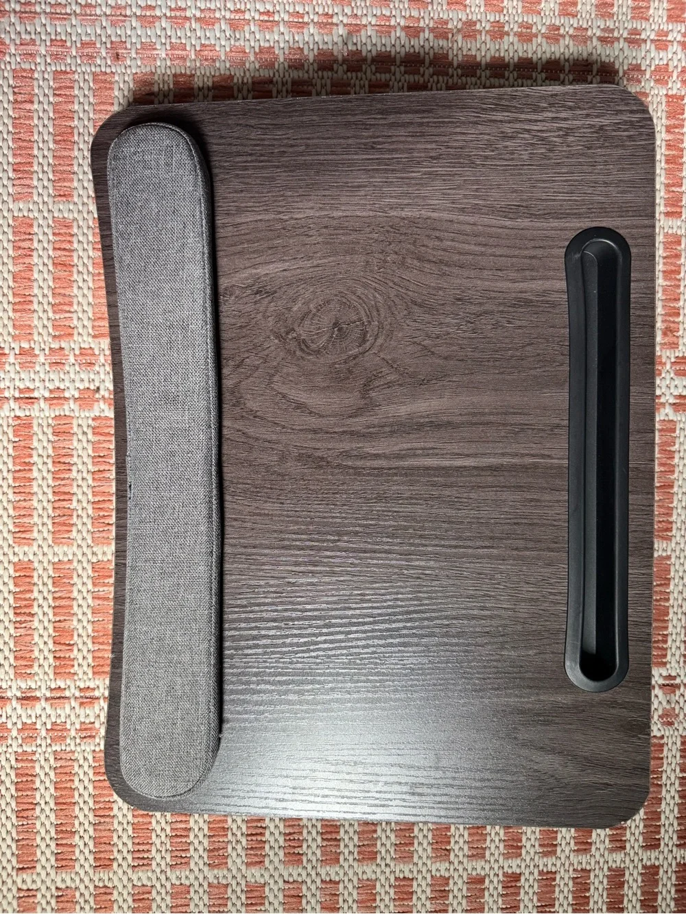 Portable Lap Desk with Gray Fabric Wrist Rest - Home Accents